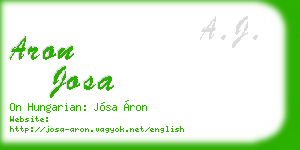 aron josa business card