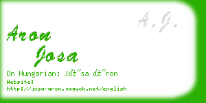 aron josa business card